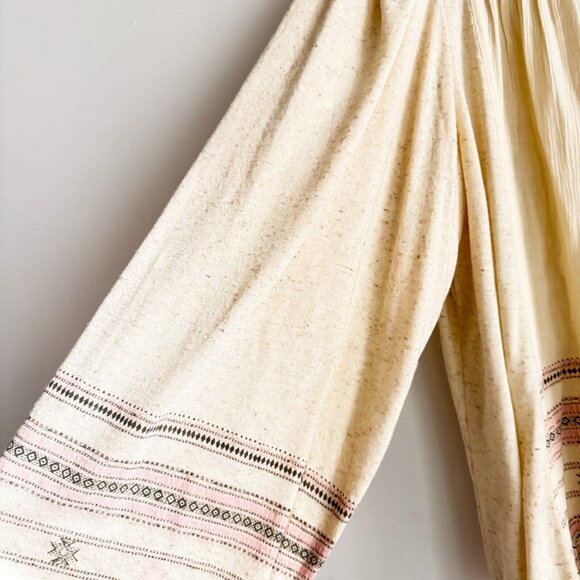 Lucky Brand Embroidered Long Sleeve Boho Top L - Picture 6 of 7